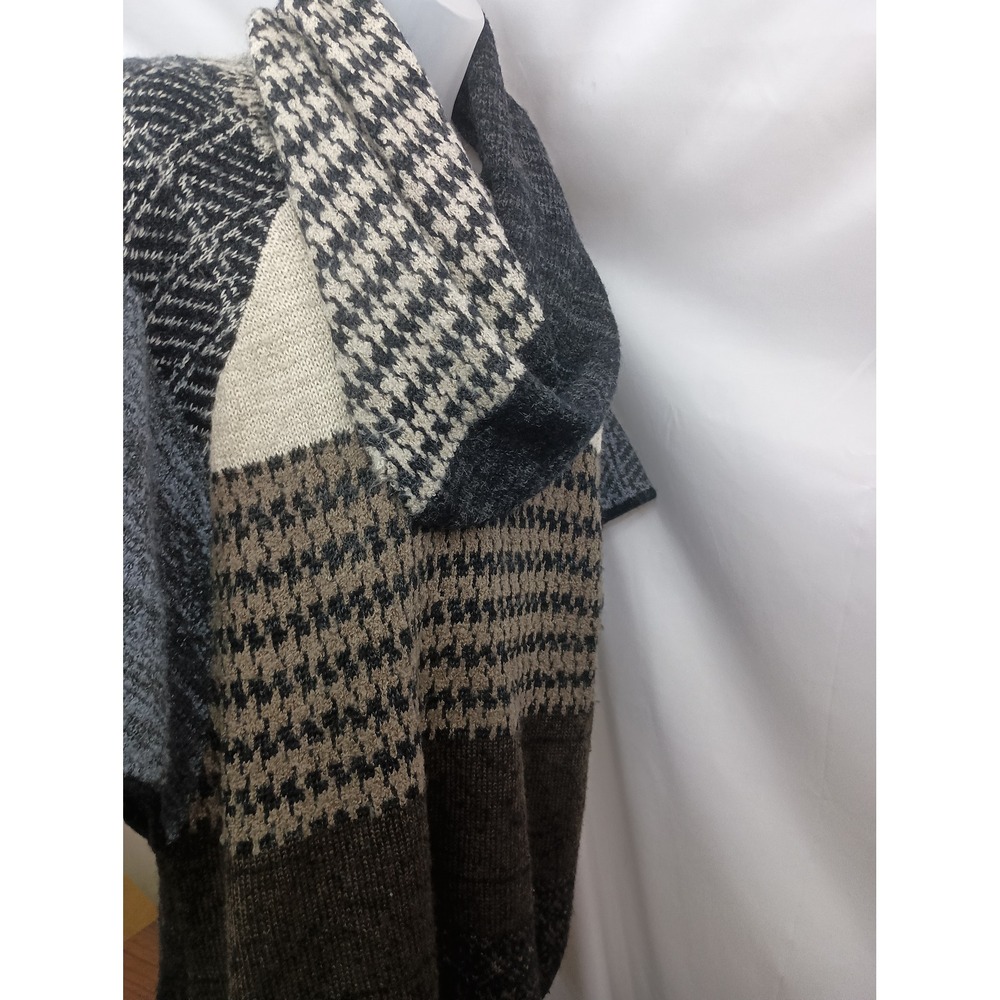 Curio Patchwork Multi Colored Colorful Artsy Cowl… - image 5